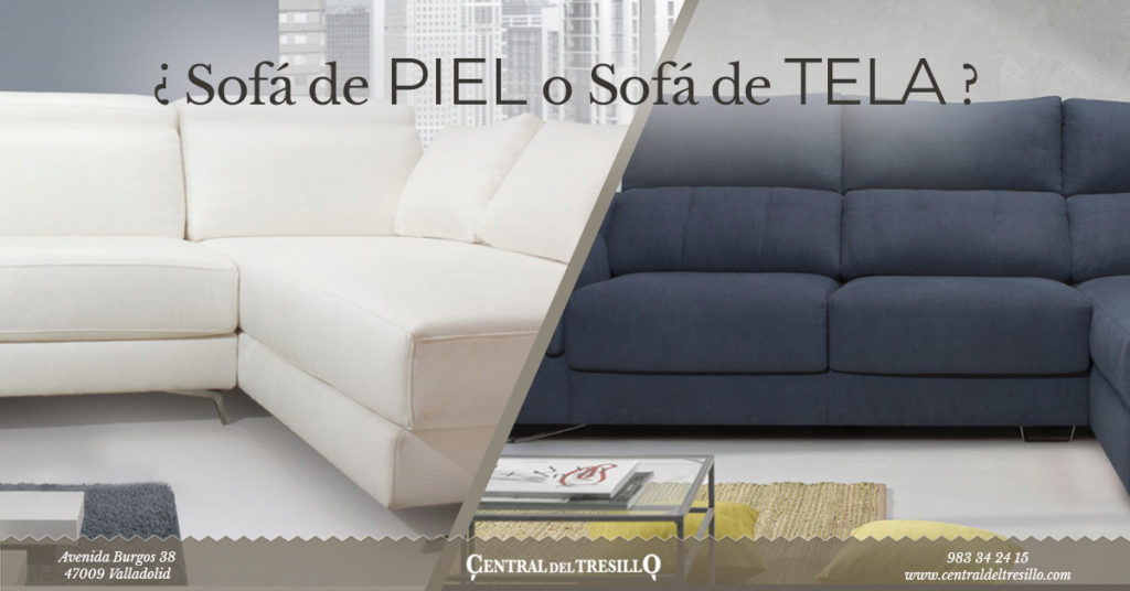 Sofa de piel o sofa de tela