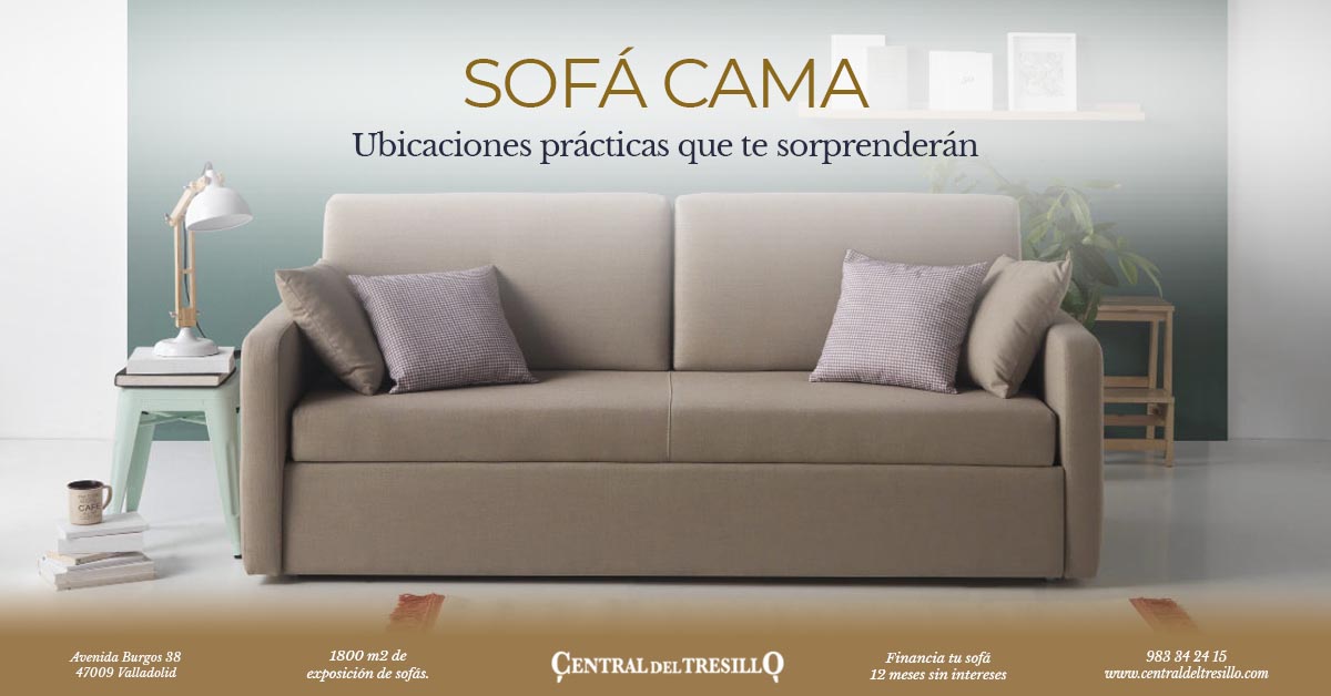 dónde colocar un sofá cama