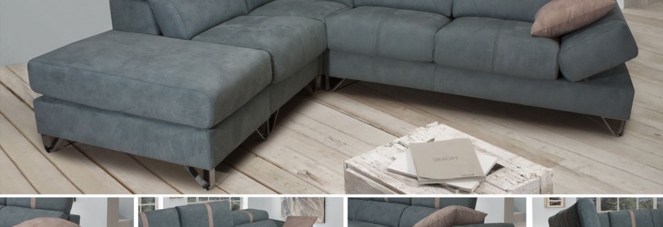 Sofá con Chaise Longue rinconera