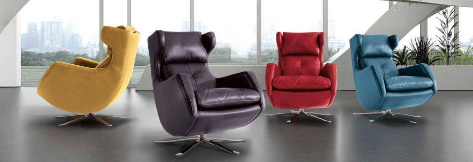 Sillones fijos para salón y despacho